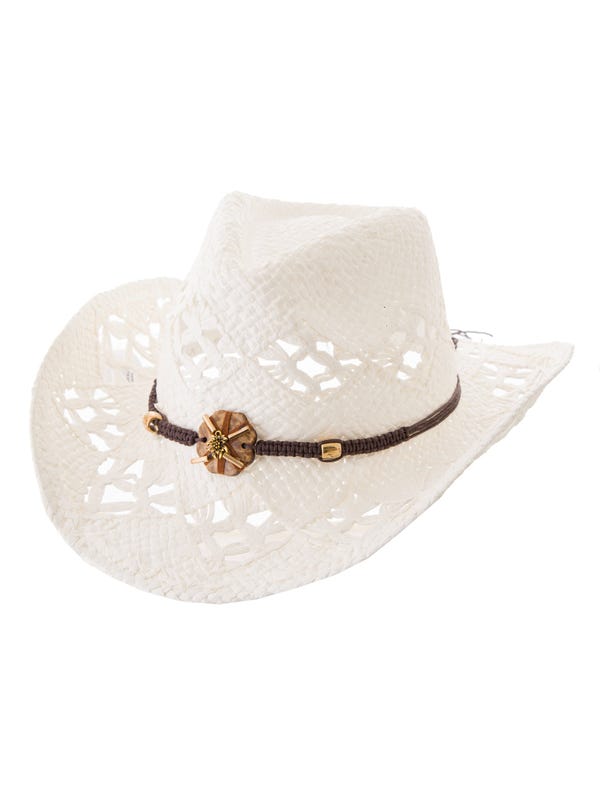 Sombrero cowboy de rafia