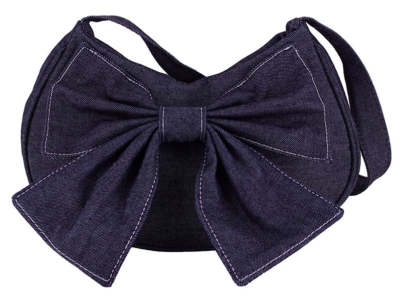 Cartera jean con mono